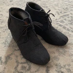Toms Gray Ankle Boots